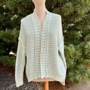 Cozy Mint Green Knit Cardigan ☀️